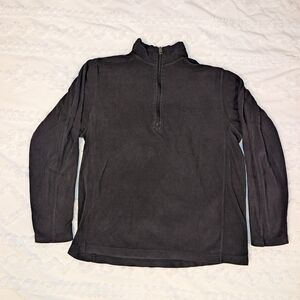Columbia Men's Black Half Zip-Up Sweater Size Small